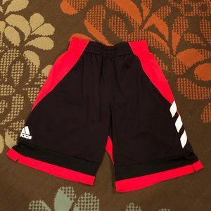 Adidas Red & Black Soccer Shorts